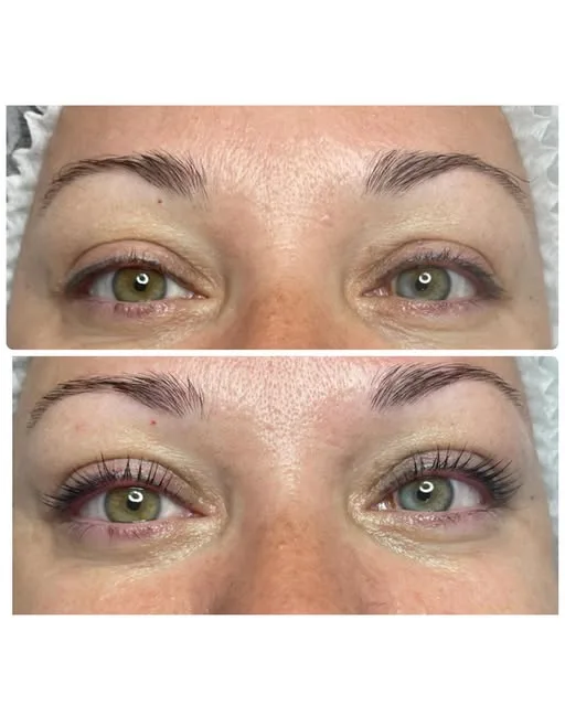 Cejas con acabado efecto polvo de hadas: comparativa antes y después