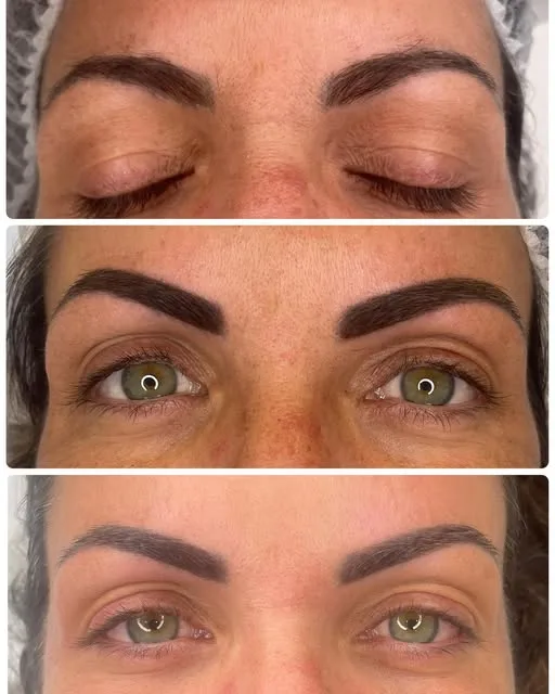 Resultado de micropigmentación de cejas: antes y después del tratamiento