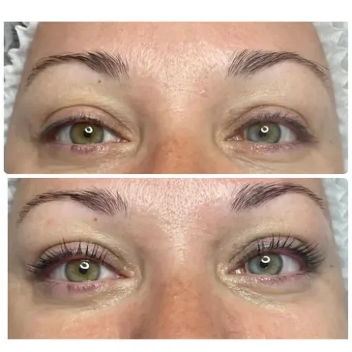 Cejas con acabado efecto polvo de hadas: comparativa antes y después